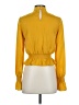 Tularosa 100% Polyester Yellow Long Sleeve Blouse Size XXS - photo 2