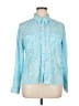 Crazy Horse Paisley Blue Long Sleeve Blouse Size XL - photo 1