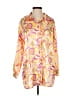PrettyLittleThing 100% Polyester Paisley Yellow 3/4 Sleeve Blouse Size 0 - photo 1