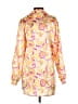 PrettyLittleThing 100% Polyester Paisley Yellow 3/4 Sleeve Blouse Size 0 - photo 2