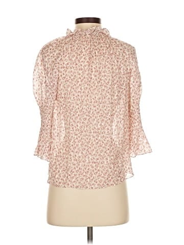 Rebecca Taylor 3/4 Sleeve Silk Top (view 2)