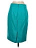 J.Crew 100% Wool Solid Teal Wool Skirt Size 0 - photo 2