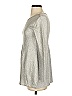 Lauren Vidal Metallic Silver Pullover Sweater Size S - photo 5