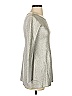 Lauren Vidal Metallic Silver Pullover Sweater Size S - photo 4