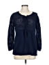 TSE x Claudia Schiffer Blue Wool Pullover Sweater Size M - photo 1