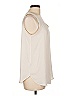 Ann Taylor LOFT 100% Polyester Ivory Sleeveless Blouse Size L - photo 4