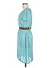 BLUKEY Polka Dots Teal Casual Dress Size M - photo 5