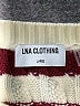 LNA Stripes Burgundy Pullover Sweater Size L - photo 7