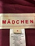 Madchen 100% Polyester Burgundy Kimono Size 4 - photo 7