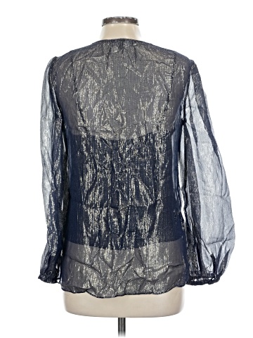 Intermix Long Sleeve Silk Top (view 2)