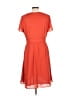 De Collection 100% Polyester Solid Orange Casual Dress Size L - photo 2