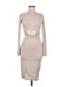 Forever 21 Solid Tan Cocktail Dress Size M - photo 1