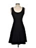 Unbranded Solid Black Casual Dress Size S - photo 2