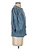 Madewell Blue 3/4 Sleeve Blouse Size 00 - photo 4