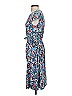 Lands' End Print Blue Casual Dress Size XS - photo 5