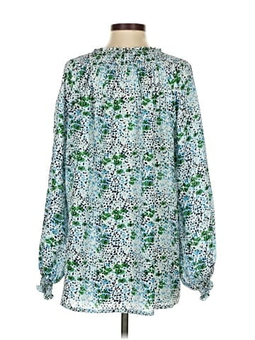 Rungolee Long Sleeve Silk Top (view 2)