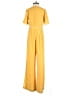 Leith 100% Polyester Solid Yellow Jumpsuit Size S - photo 2