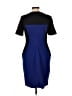 PREMISE Color Block Blue Cocktail Dress Size 10 - photo 2