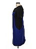 PREMISE Color Block Blue Cocktail Dress Size 10 - photo 5