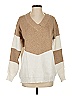 Unbranded Color Block Tan Pullover Sweater Size S - photo 1