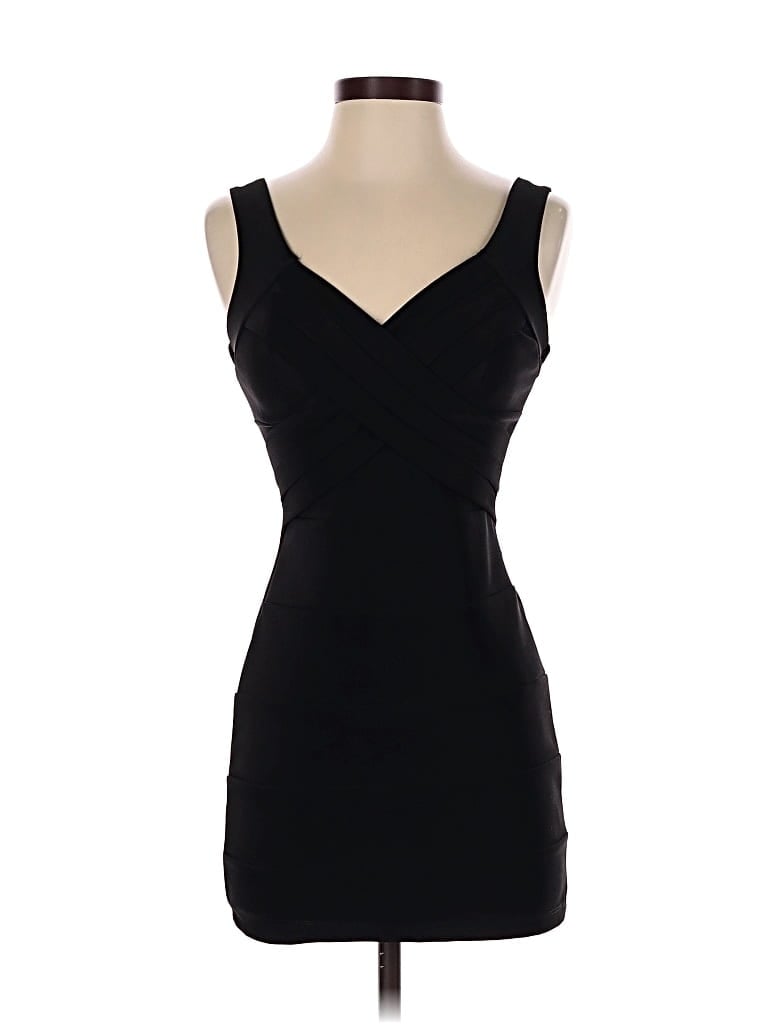 Pre-owned Emerald Sundae Cocktail Dress In Black