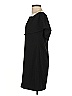 Charles Henry Solid Black Casual Dress Size S - photo 5
