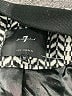 7 For All Mankind 100% Polyester Chevron-herringbone Black Jacket Size M - photo 6
