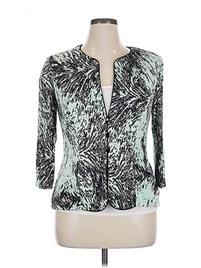 Pre-owned Alex Evenings Blazer Jacket In Blue