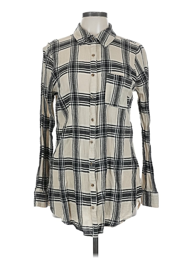 Pre-owned Bke Long Sleeve Button Down Shirt In White