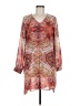 Chico's 100% Polyester Paisley Orange Casual Dress Size Med (1) - photo 1