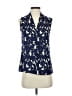 Banana Republic 100% Polyester Blue Sleeveless Blouse Size 0 - photo 1
