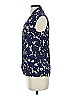Banana Republic 100% Polyester Blue Sleeveless Blouse Size 0 - photo 5