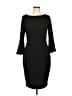 Calvin Klein Solid Black Cocktail Dress Size 10 - photo 1