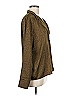 Mable 100% Polyester Brown Green Long Sleeve Blouse Size M - photo 4