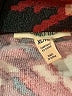 Como Blu Houndstooth Burgundy Red Long Sleeve Blouse Size XL - photo 7