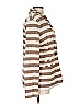 Caslon 100% Cotton Stripes Brown Blazer Size L - photo 4