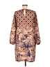 Ottod'Ame 100% Polyester Print Tan Casual Dress Size 6 - photo 2