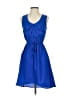 Bebop 100% Polyester Solid Blue Casual Dress Size S - photo 1