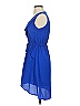 Bebop 100% Polyester Solid Blue Casual Dress Size S - photo 5
