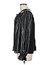 Current Air 100% Polyester Metallic Black Long Sleeve Blouse Size L - photo 5
