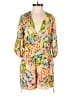 Gianni Bini 100% Polyester Tropical Yellow Romper Size XS - photo 1
