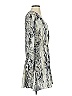 Zara Basic 100% Polyester Ivory Gray Casual Dress Size XS - photo 4