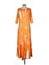 Unbranded Tie-dye Orange Casual Dress Size S - photo 2