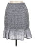 She + Sky 100% Polyester Tweed Silver Blue Casual Skirt Size M - photo 2
