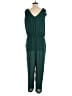 J.Crew 100% Polyester Solid Green Jumpsuit Size S - photo 2