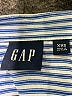 Gap Stripes Blue Long Sleeve Button-Down Shirt Size XXS - photo 4