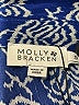 Molly Bracken 100% Polyester Paisley Blue Long Sleeve Blouse Size S - photo 7
