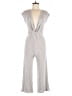 Caution to the Wind Solid Gray Jumpsuit Size SmEstimated - photo 1