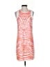 Shoshanna 100% Polyester Graphic Orange Cocktail Dress Size 2 - photo 1
