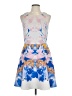 Hunter Bell Graphic Blue Cocktail Dress Size 10 - photo 1